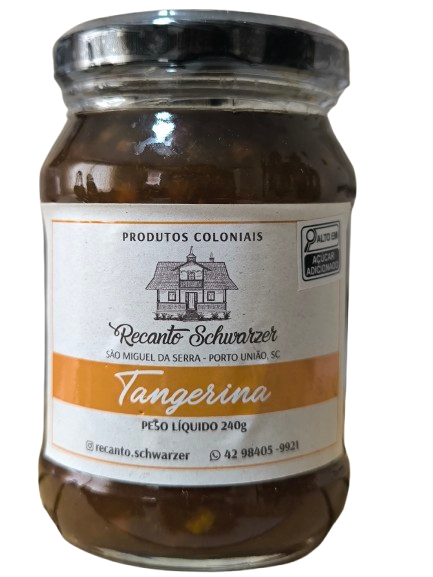 Geleia artesanal de tangerina Recanto Schwarzer