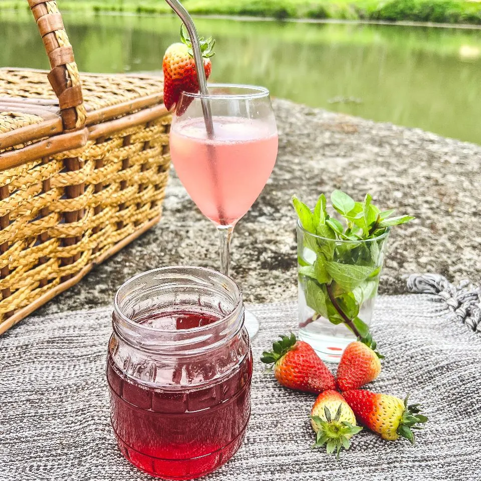 Piquenique com geleia e frutas vermelhas do Recanto Schwarzer