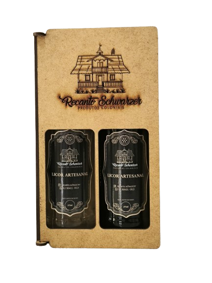 Kit presente com dois licores artesanais Recanto Schwarzer — foto 4