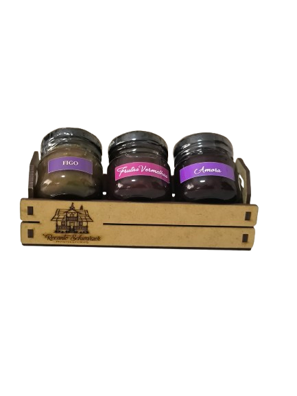 Kit com três mini geleias artesanais Recanto Schwarzer — foto 3