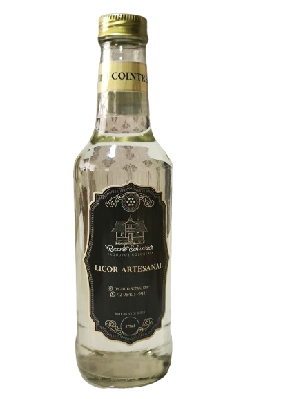 Licor artesanal de laranja Tipo Cointreau Recanto Schwarzer